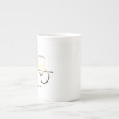 Stéthoscope Coeur pulsé Mug Médicale (Devant)