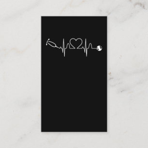 Stethoscope EKG Heartbeat Nurse Heart Hospital Visitekaartje