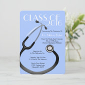 Stethoscope Faire-part de diplôme de l'école Médic (Debout devant)