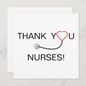 Stethoscope Heart Nurse Dankuwel (Voorkant / Achterkant)