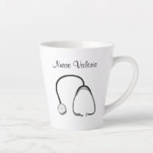 Stethoscope Infirmières Médecins Latte Mug (Droite)