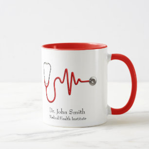 Stethoscope Medical ECG Wave EKG Heartbeat Line Mok