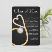 Stethoscope Medical School Afstuderen Aankondiging (Staand voorkant)