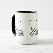 Stethoscope Mug - Grand GIft pour Drs ou Nurses (Devant gauche)