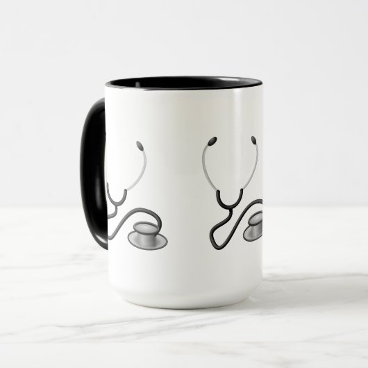 Stethoscope Mug - Grand GIft pour Drs ou Nurses (Devant gauche)