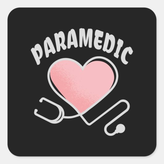 Stethoscope paramétrique avec sticker Carré cardia (Devant)