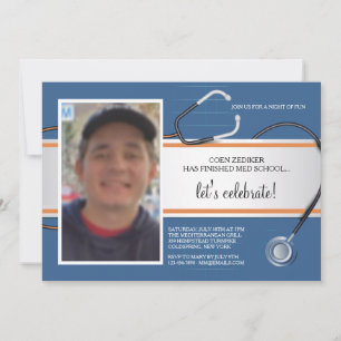 Stethoscope Photo Custom 3 Invitations