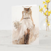 Stetson & Kant bruiloft: Diamond Dust Kaart (Gele Bloem)