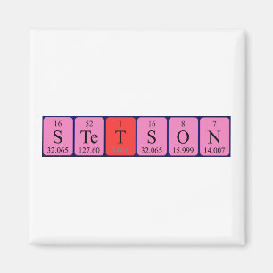 Stetson periodieke lijstnaam magneet