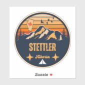 Stettler, Alberta Sticker (Vel)