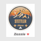 Stettler, Alberta Sticker (Vel)