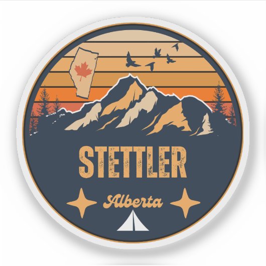 Stettler, Alberta Sticker (Voorkant)