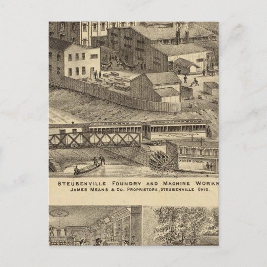 Steubenville Foundry and Machine Works Briefkaart (Voorkant)