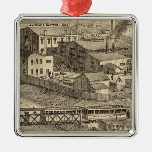 Steubenville Foundry and Machine Works Metalen Ornament (Voorkant)