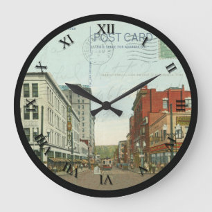 Steubenville Ohio Briefkaart Clock - Market St. 19 Grote Klok