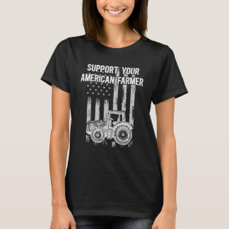 steun aan amerikaanse landbouwers steun voor de la t-shirt