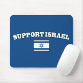 Steun aan Israël met vlag Muismat (Met muis)
