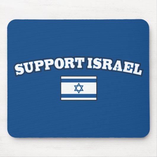 Steun aan Israël met vlag Muismat (Voorkant)