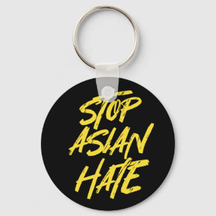 Steun AAPI-bewustzijn Stop met haat tegen Aziaten Sleutelhanger