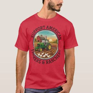 steun amerikaanse boeren ranchers lokale boeren fa t-shirt