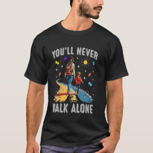 Steun Autisme Zoon Moeder Steun Autisme Zoon Bewus T-shirt