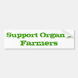 Steun biologische boeren bumpersticker