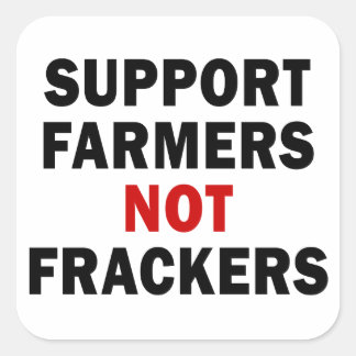 Steun boeren, geen frackers - Stickers