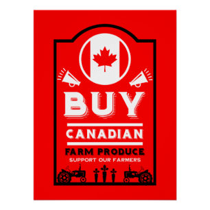 Steun Canadese Boeren Perfect Poster