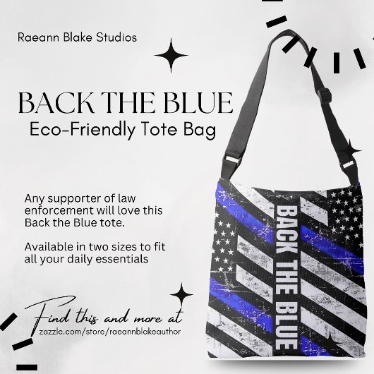 Steun de Blauwe Tote Crossbody Tas