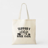 Steun de fauna, trek jongens op tote bag (Achterkant)