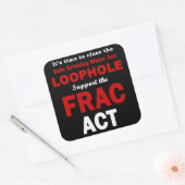 Steun de FRAC Act - Square Stickers (Envelop)
