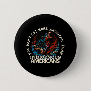 Steun de indianen tegen Trump Ronde Button 5,7 Cm