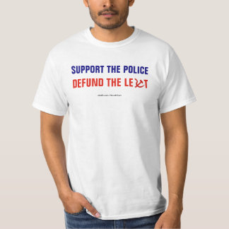 Steun de politie Defect de linker T-shirt