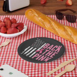Steun de Roze Borstkankerbewustzijnsmaand Papieren Bordje