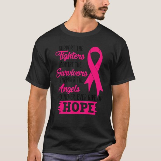 Steun de strijders en nooit vijf hoop t-shirt (Voorkant)
