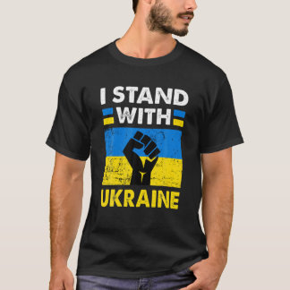 Steun die ik sta voor de Oekraïense Amerikaanse FL T-shirt