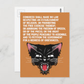 Steun en verdediging van de Grondwet Briefkaart (Voorkant / Achterkant)