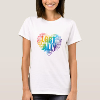 Steun en wees een bondgenoot voor de LGBT-gemeensc T-shirt