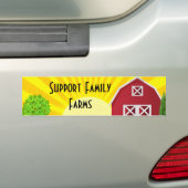 Steun Gezinsboerderijen Bumpersticker (Op auto)