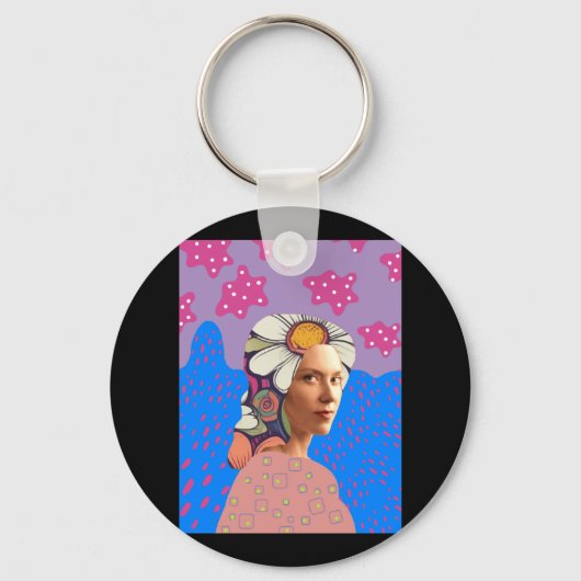Steun haar sleutelhanger (Voorkant)
