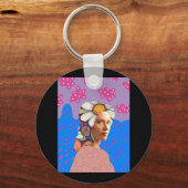 Steun haar sleutelhanger (Voorkant)