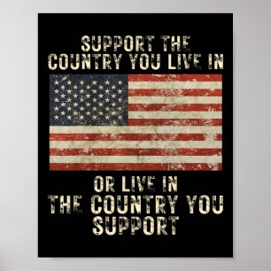 Steun het land waar je woont of steun conservatiev poster