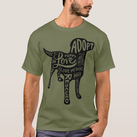 Steun Hond Redding T-shirt (Voorkant)