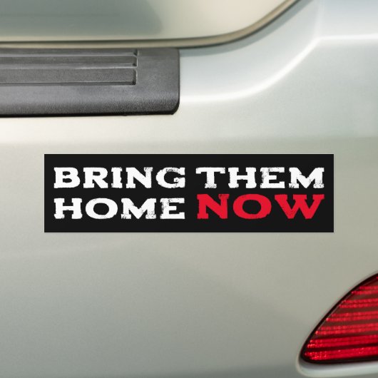Steun Israël - BRENG ZE NU NAAR HUIS Bumpersticker (Op auto)