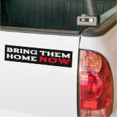 Steun Israël - BRENG ZE NU NAAR HUIS Bumpersticker (Op Truck)