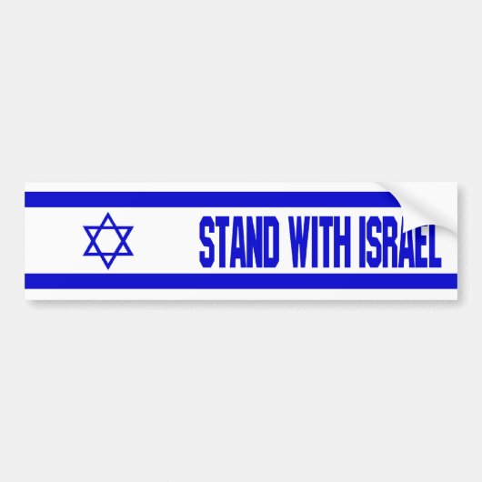 Steun Israël Bumpersticker (Voorkant)