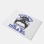 Steun Israël - ik sta achter Israël Deurmat (Schuin)