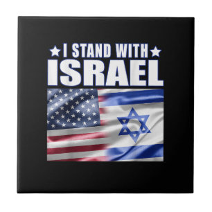 Steun Israël Ik sta achter Israël Tegeltje