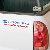 Steun Israël! Impeach Obama! Bumpersticker (Op Truck)