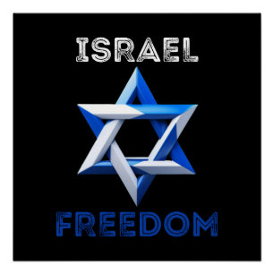 Steun Israël, vrijheid, sta achter Israël Perfect Poster